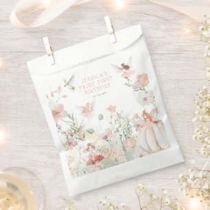 Whimsical Watercolor Fairy 1st Birthday Favour Bag