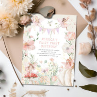 Whimsical Watercolor Fairy 1st Birthday