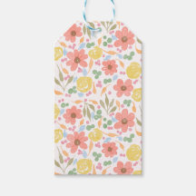 Whimsical Watercolor Floral Gift Tags