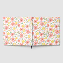 Whimsical Watercolor Floral Guest Book