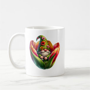 Whimsical Watercolor Garden Gnome Coffee Mug