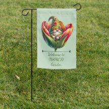 Whimsical Watercolor Garden Gnome
