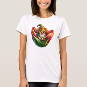 Whimsical Watercolor Garden Gnome  T-Shirt