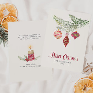 Whimsical Watercolor  Holiday Card