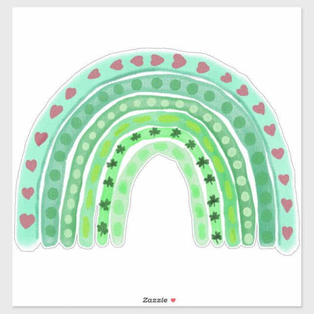 Whimsical Watercolor Painted Rainbow  (Sheet)