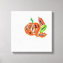 Whimsical Watercolor Pumpkin