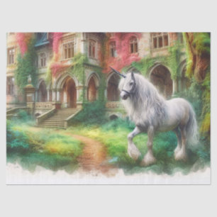 Whimsical Watercolor Unicorn Craft Tissue Paper