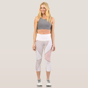 Whimsical Watercolor Wildflower Pattern Women's Le Capri Leggings