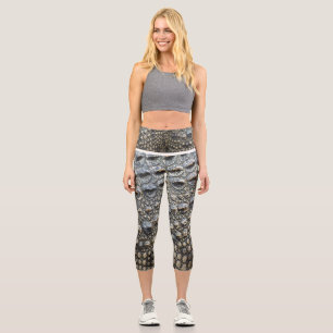Whimsical Watercolor Wildflower Pattern Women's Le Capri Leggings