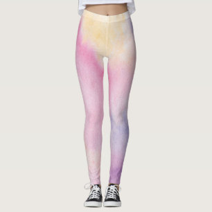 Whimsical Watercolor Wildflower Pattern Women's Le Leggings