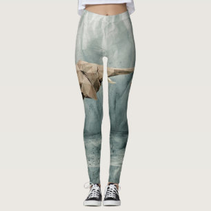 Whimsical Watercolor Wildflower Pattern Women's Le Leggings