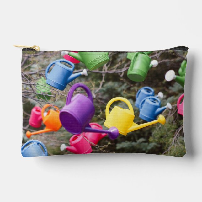 Whimsical Watering Cans  Accessory Pouch (Front)