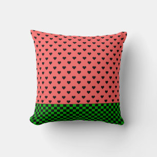 Whimsical Watermelon Colours Patterned Cushion