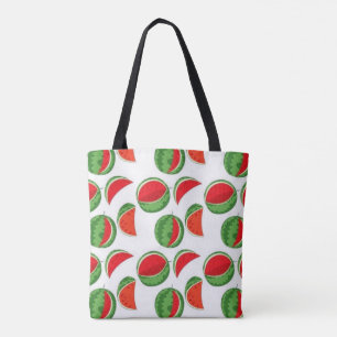Whimsical Watermelon Pattern Tote Bag