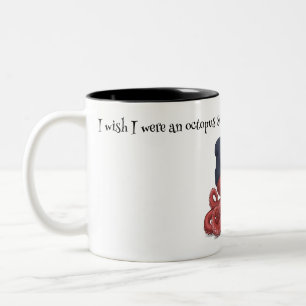 Whimsical Waves: Octopus Prints for Life's Little  Two-Tone Coffee Mug