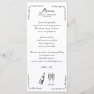 Whimsical Wedding Menu