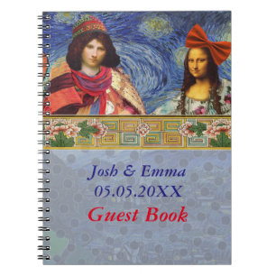 Whimsical Wedding Mona Lisa Guest Book