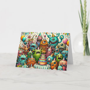 Whimsical Weirdos Birthday Bash Card