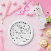 Whimsical Welcome Baby Shower Clothesline
