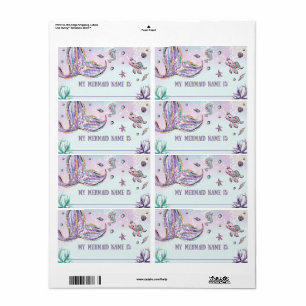 Whimsical What's Your Mermaid Name Birthday Game