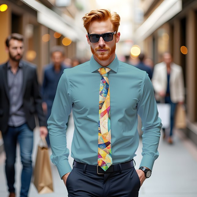 Whimsical Whirlwind Abstract Art Tie (Creator Uploaded)