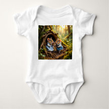 Whimsical Whisker Family Baby Bodysuit