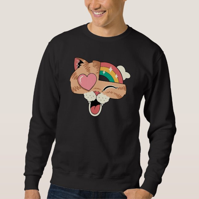 Whimsical Whiskers II Sweatshirt (Front)
