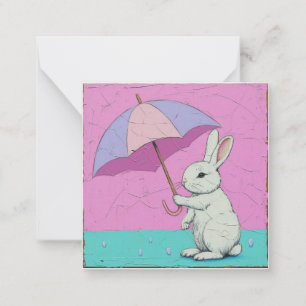 Whimsical Whispers: Share Dreams & Secrets Bunny Card