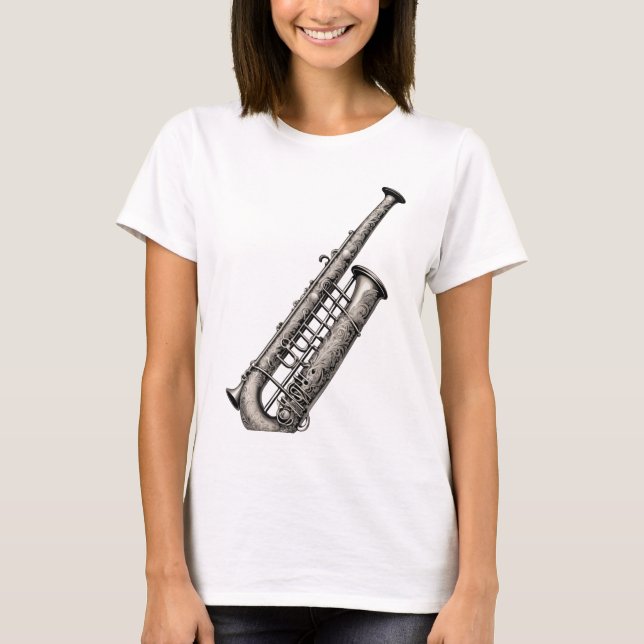Whimsical whistle or flute whimsical patterns T-Shirt (Front)