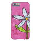 Whimsical White Daisy Flower Pink