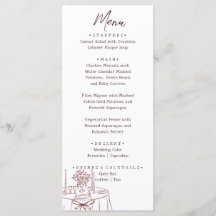 Whimsical White Hand Drawn Illustrated Wedding