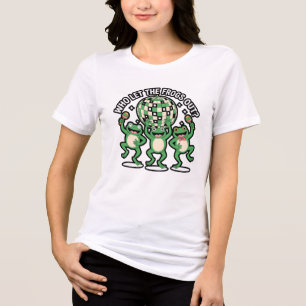 Whimsical "Who Let The Frogs Out" Tri-Blend Shirt