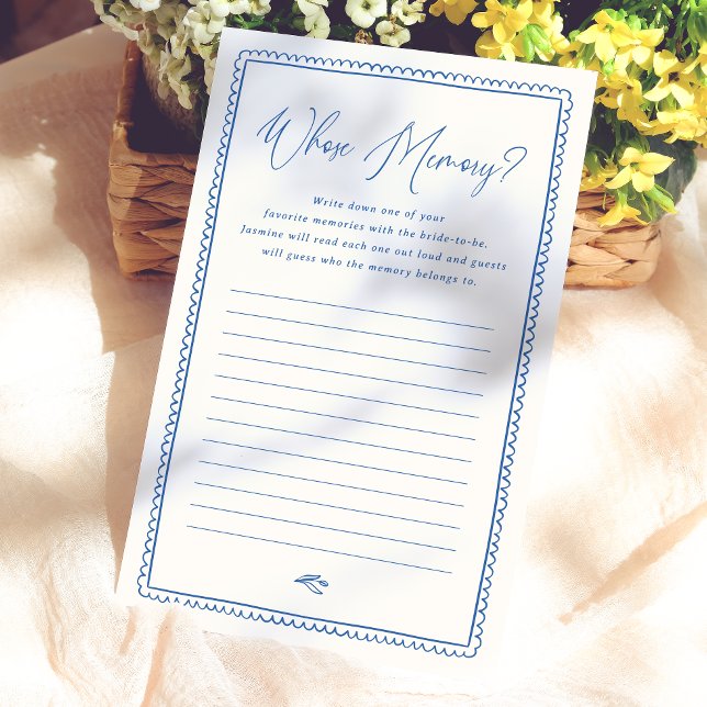 Whimsical Whose Memory Bridal Shower Game (Creator Uploaded)