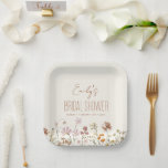 Whimsical Wildflower Boho Bridal Shower In Bloom Paper Plate<br><div class="desc">Celebrate your bridal shower with a touch of bohemian beauty with our Wildflower Boho Bridal Shower Napkins. These high-quality plates feature a stunning wildflower design that will add a touch of whimsy and elegance to your special event. The soft, absorbent material is perfect for keeping guests comfortable and clean throughout...</div>