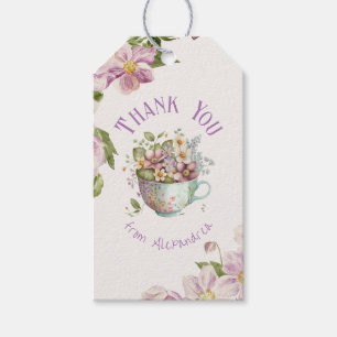 Whimsical Wildflower Fairytale Tea Party Gift Tags