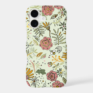 Whimsical Wildflower Garden & Bumblebee Pattern