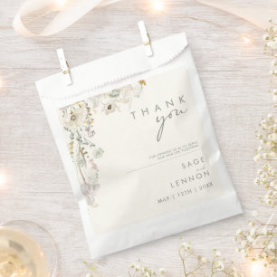 Whimsical Wildflower Ivory Meadow Favour Bag