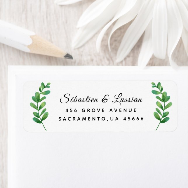 Whimsical Wildflower Return Address Label (Insitu)