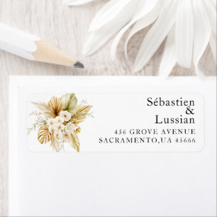 Whimsical Wildflower Return Address Label