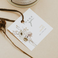 Whimsical Wildflower Thank You Favour Tags