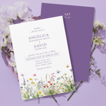 Whimsical Wildflowers Butterflies Wedding