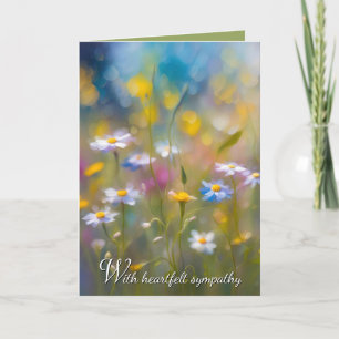 Whimsical Wildflowers Sympathy Card