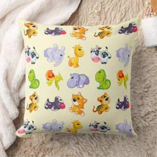 Whimsical Wildlife: Adorable Animal Friends Cushion