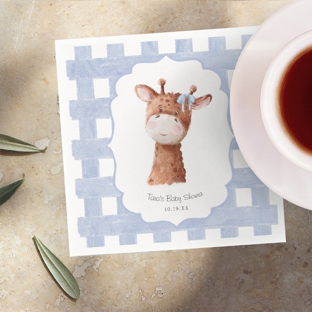 Whimsical Wildlings | Vintage Animals Baby Shower Napkin (Creator Uploaded)