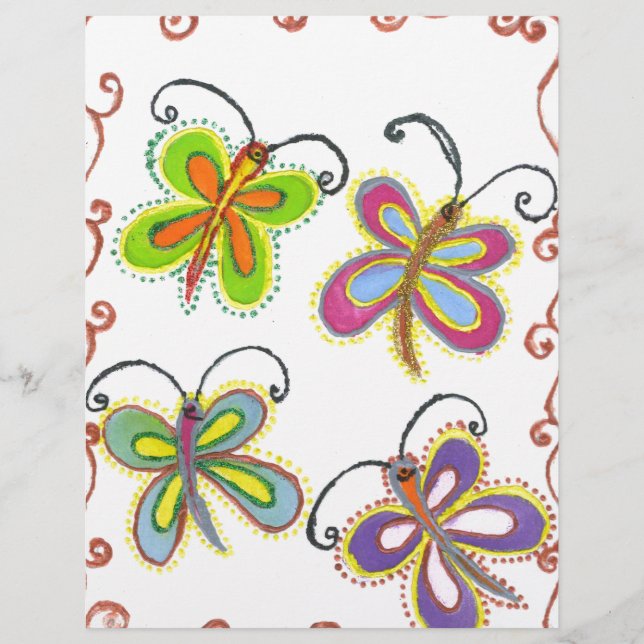 Whimsical Wings: Stunning Butterfly-Themed design (Front)