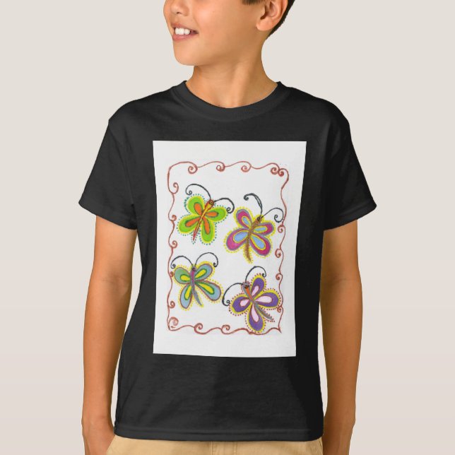 Whimsical Wings: Stunning Butterfly-Themed design T-Shirt (Front)