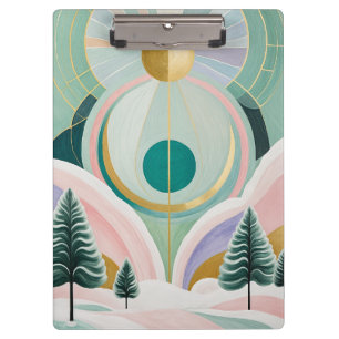 Whimsical Winter Dreamscape Clipboard