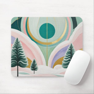 Whimsical Winter Dreamscape Mouse Pad