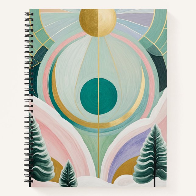 Whimsical Winter Dreamscape Notebook (Front)