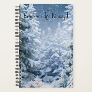 Whimsical Winter Forest Change Name, Year Planner